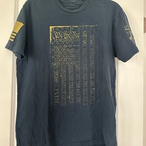 Men's Blue Graphic T-Shirt